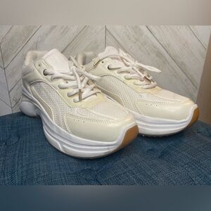 H&M Cream and White Women's Sneakers